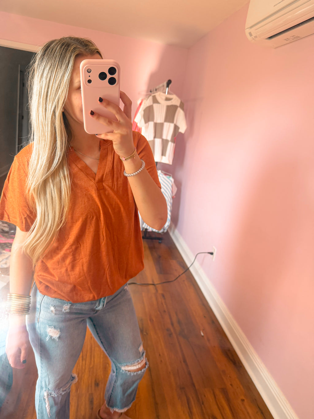 BURNT BASIC V TOP
