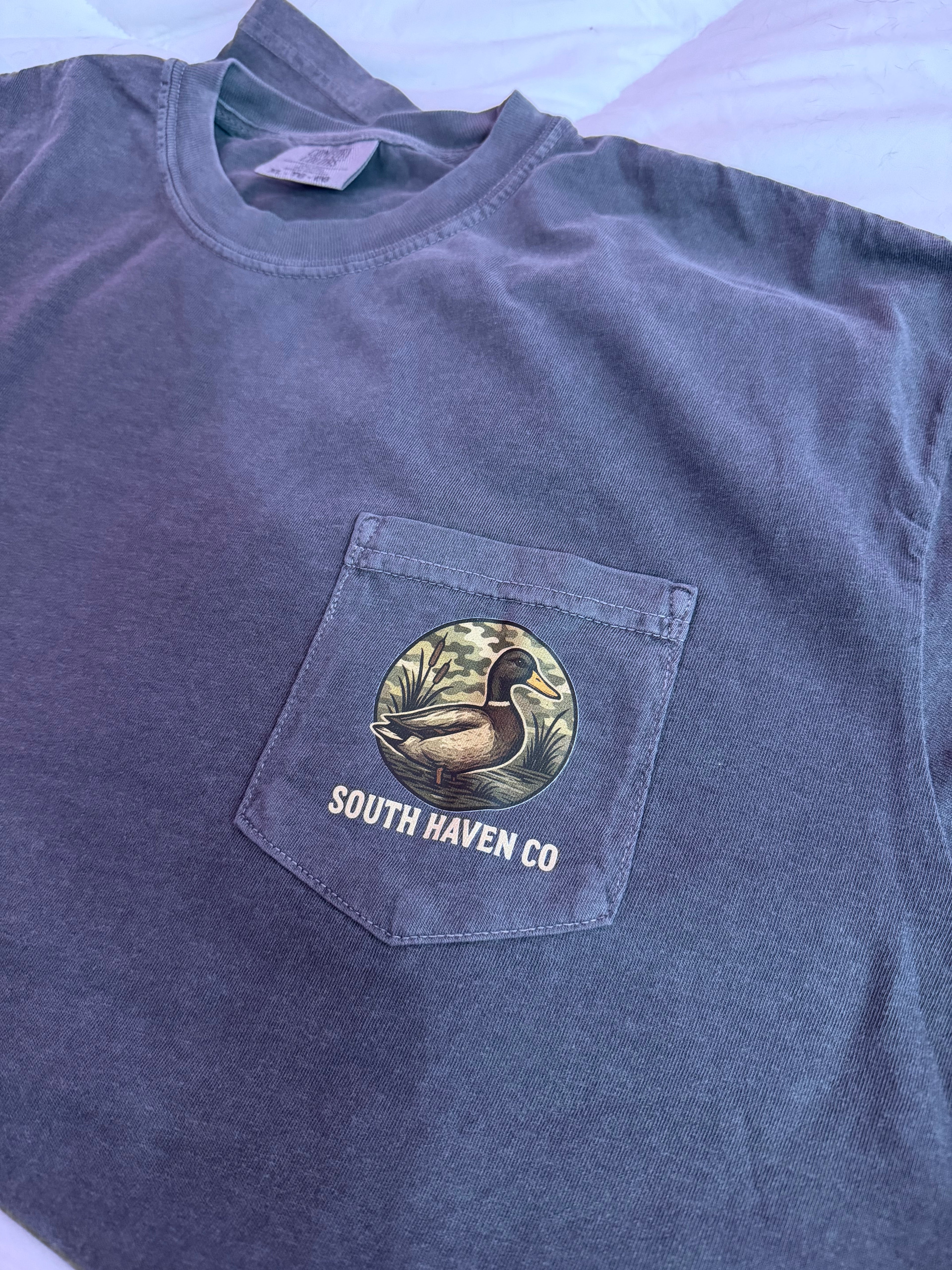 MENS POCKET T CAMO DUCK